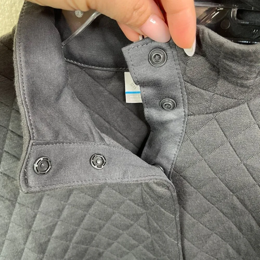 Columbia Women's Hart Mountain Quilted 1/2 Snap Sweater Size Small #561 - Picture 10 of 12